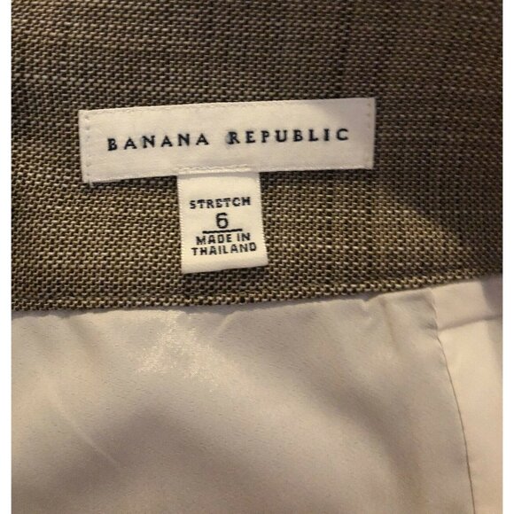 Banana Republic Women’s Size 6 Tan Wool Blend Lined Pencil Skirt Stretch - Picture 6 of 9